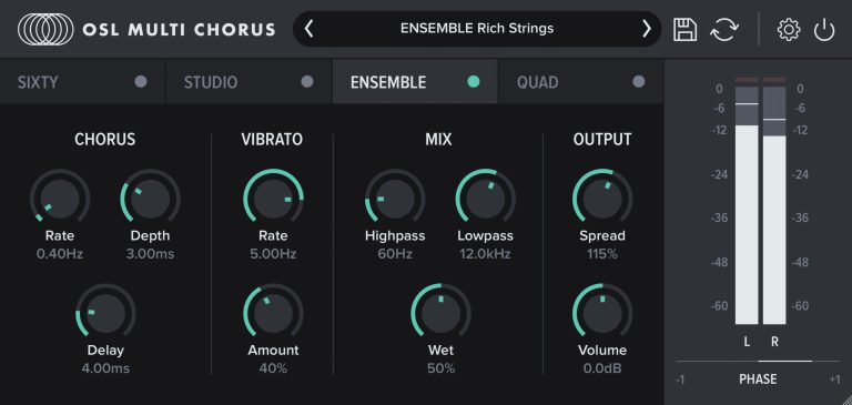 Oblivion Sound Lab – OSL Multi Chorus v1.0.0 VST3, AU WIN.OSX x64