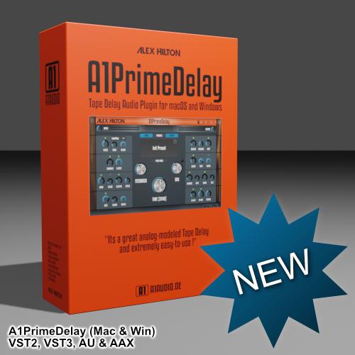 A1AUDIO – A1PrimeDelay 1.0 VST, VST3, AAX x64