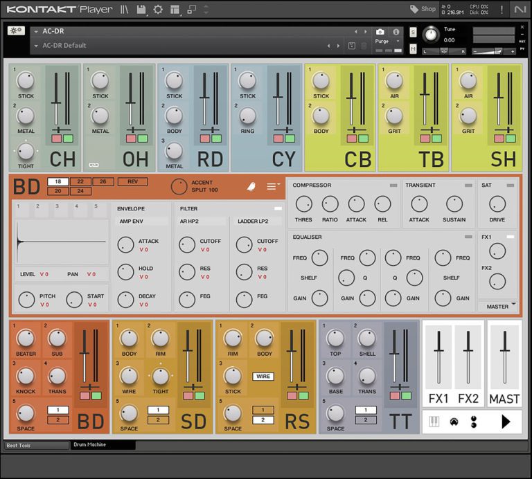 Soniccouture – AC-DR Acoustic Drum Machine (KONTAKT)