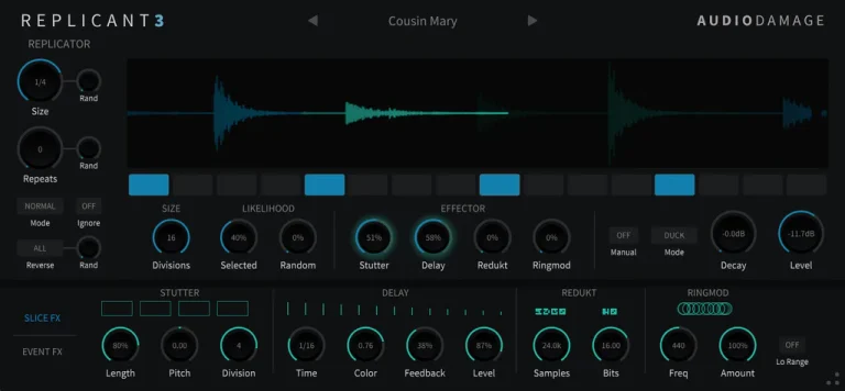 Audio Damage – AD056 Replicant 3 v3.0.8 VST3, AUv3, CLAP, AAX WIN.OSX x64