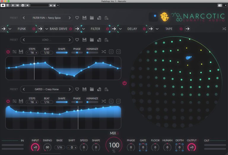 Lunatic Audio – Narcotic v1.0.2096 VST, VST3, AAX x64 Rev2