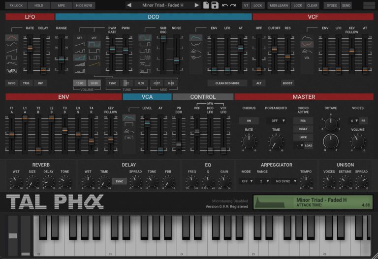 Togu Audio Line – TAL-Pha 1.1.8 VSTi, VSTi3, AAX, AU x64