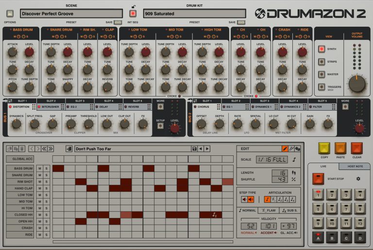 D16 Group – Drumazon 2 v2.0.6 VST, VST3, AAX x86 x64