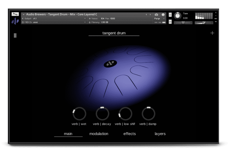 Audio Brewers – Tangent Drum (Stereo) (KONTAKT)