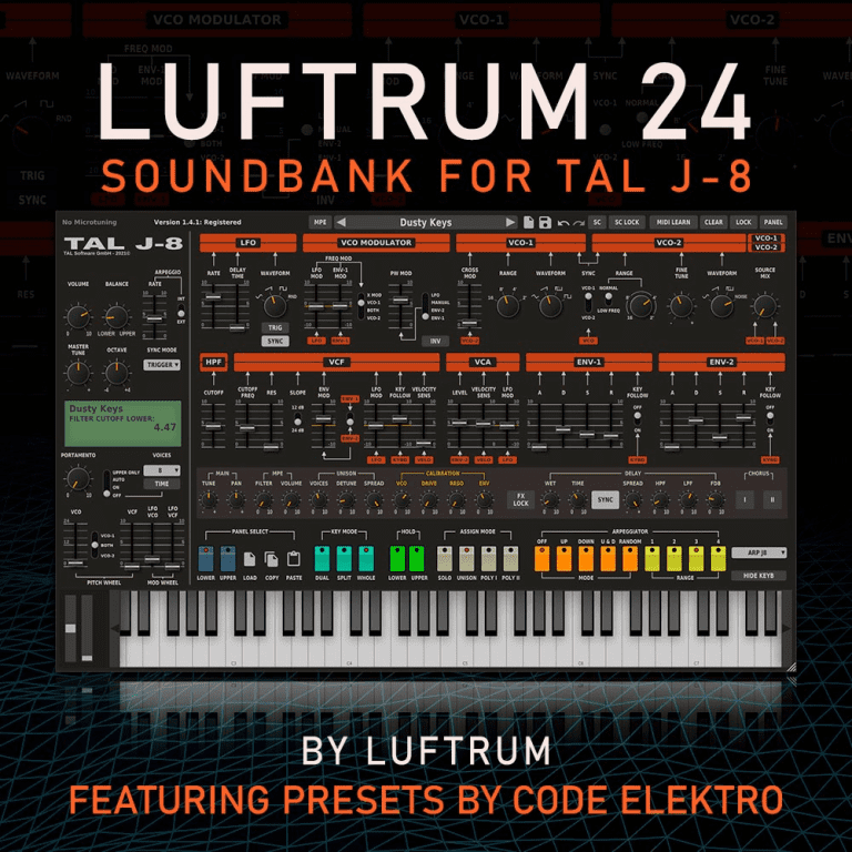 Luftrum – 24 for TAL J-8 (SYNTH PRESET) – presets for TAL J-8