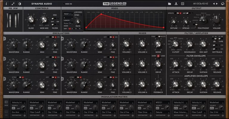Synapse Audio – The Legend HZ 2.0.2 VSTi, VSTi3, AAX x64