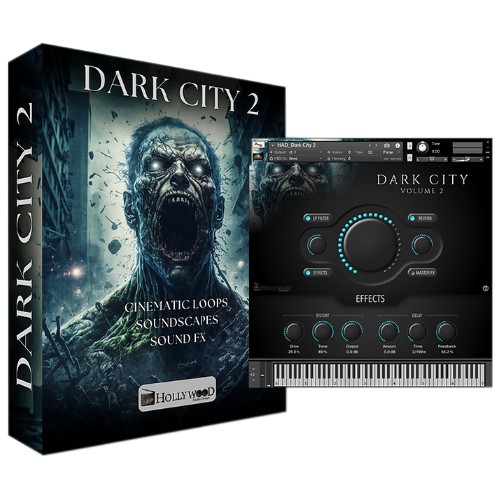 Hollywood Audio Design – Dark City: Volume 2 (Kontakt, Apple Loops, MIDI, REX, WAV)