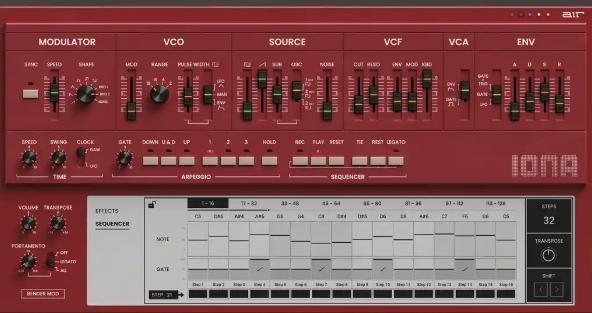 AIR Music Technology- Iona v1.0.0 STANDALONE, 64: SAL, AAX, VST3, VST2 | x86