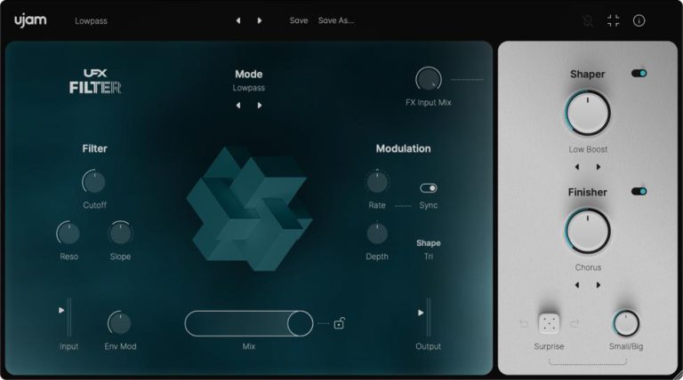 UJAM – UFX-FILTER v1.0.1 VST, VST3, AAX x64
