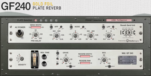 Iconic Instruments – GF240 Plate Reverb v1.0.1VST, VST3 x64