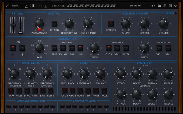 Synapse Audio-Obsess ion v1.2.4 VSTi, VSTi3, AAX x64