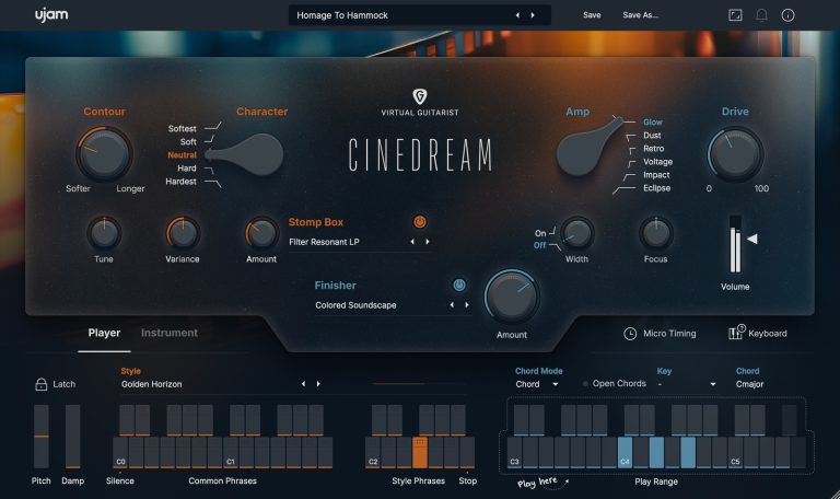 UJAM – Virtual Guitarist: Cinedream 1.0.1 VST2,VST3,AAX