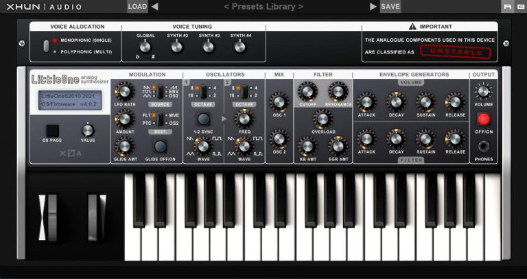Xhun Audio – LittleOne v4.0.2 -VSTi, VSTi3 x64 WIN MAC
