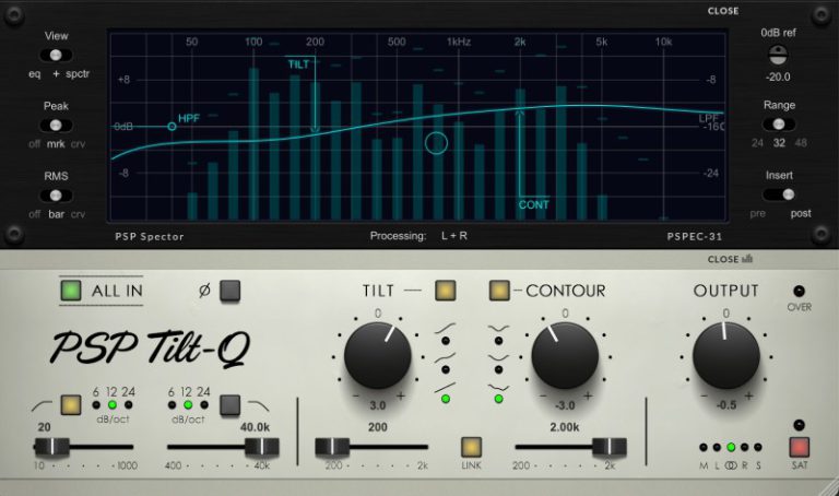 PSPaudioware – PSP Tilt-Q v1.0.0 VST VST3 AAX