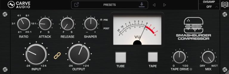 Carve Audio – Smashburger Compressor v1.0.7 VST3, AAX x64