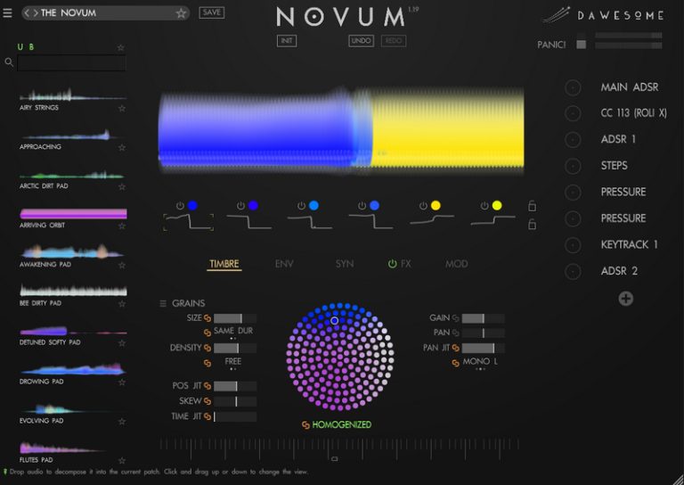 Dawesome (Tracktion Software) – Novum 1.19 & Content VSTi3, AAX x64