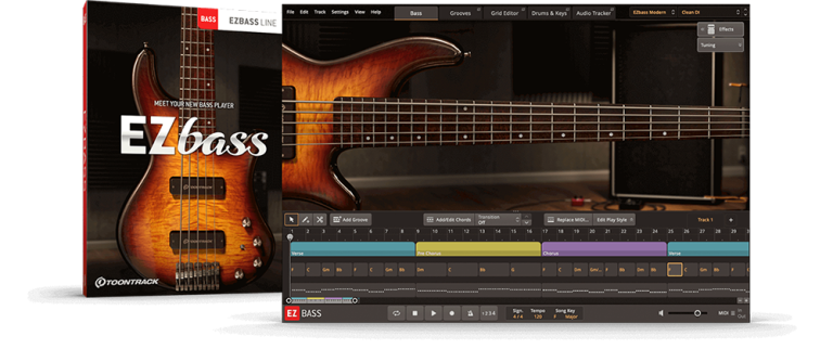 Toontrack – EZbass 1.3.3 STANDALONE, VSTi, VSTi3, AAX, AU x64 WIN MAC