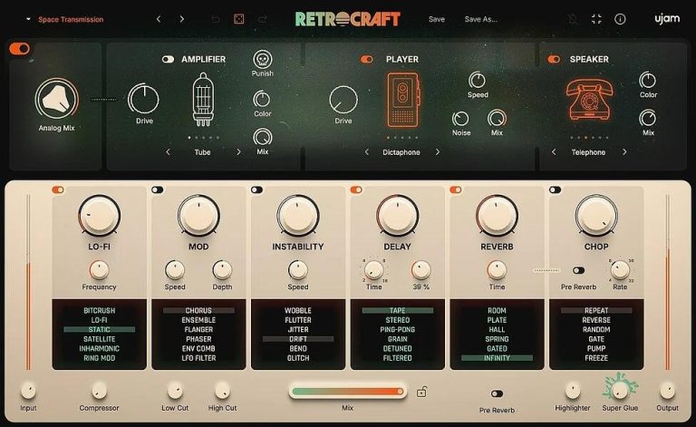 UJAM – RETROCRAFT v.1.0.0 VST, VST3, AAX x64